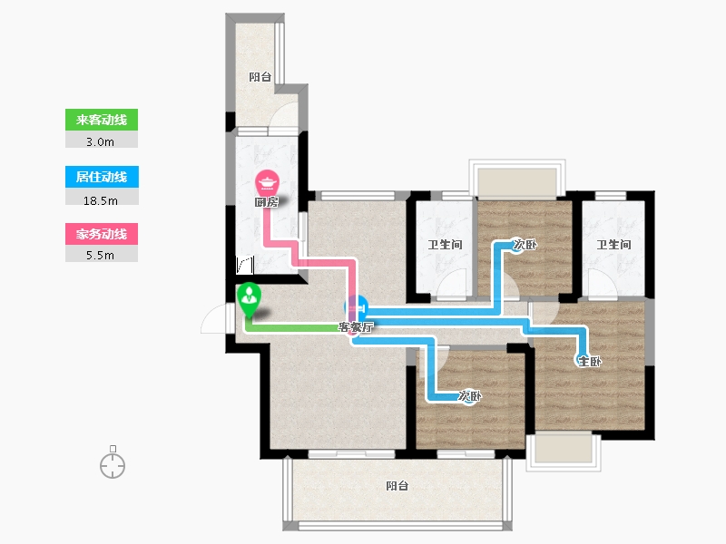 四川省-成都市-天府国际凤.凰城-79.17-户型库-动静线