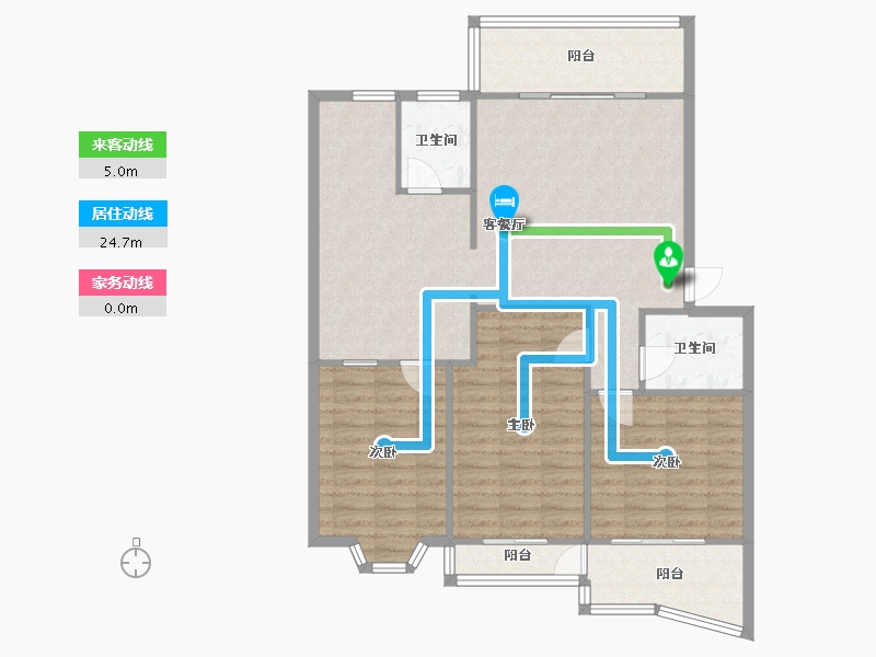 福建省-厦门市-东方名园-109.13-户型库-动静线