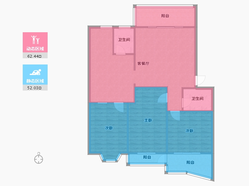 福建省-厦门市-东方名园-109.13-户型库-动静分区