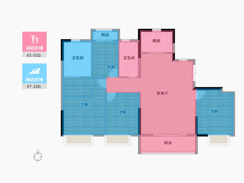 福建省-福州市-雲樾東升-118.40-户型库-动静分区