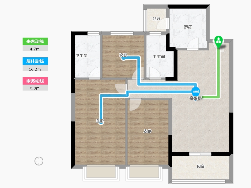 江苏省-徐州市-徐州潘安湖生态小镇-92.80-户型库-动静线