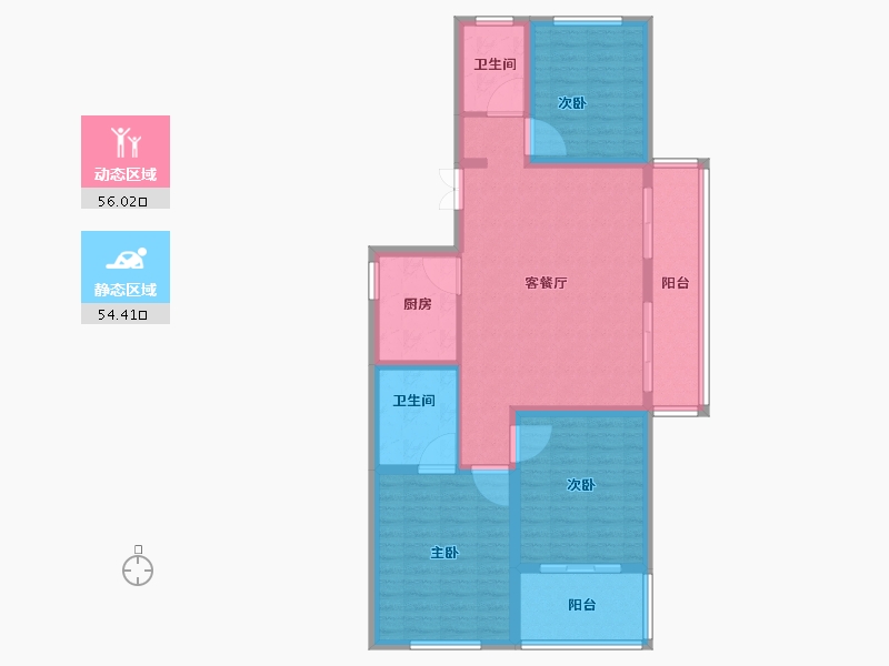 江苏省-镇江市-天怡·紫宸-99.21-户型库-动静分区