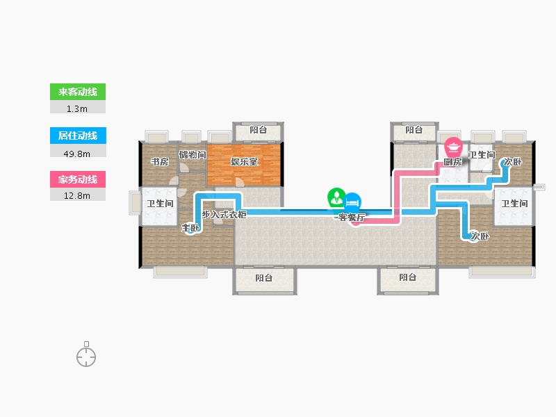 湖北省-武汉市-博译上坤云峯-302.01-户型库-动静线