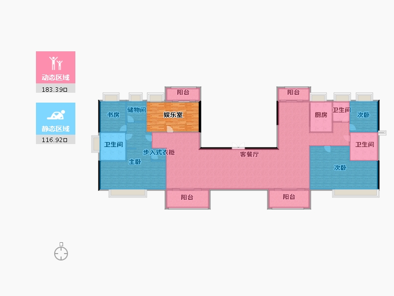 湖北省-武汉市-博译上坤云峯-302.01-户型库-动静分区