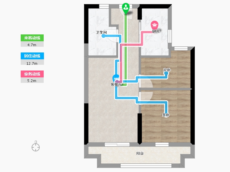 福建省-福州市-海湾润城-50.41-户型库-动静线