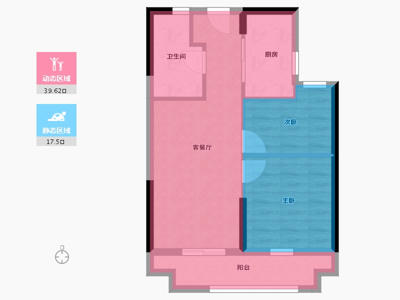 福建省-福州市-海湾润城-50.41-户型库-动静分区