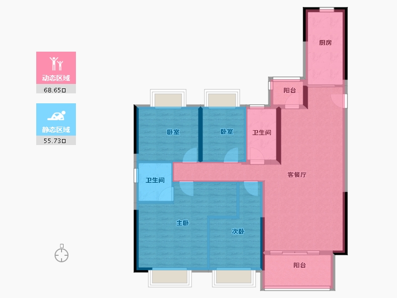 江苏省-徐州市-徐州潘安湖生态小镇-112.00-户型库-动静分区