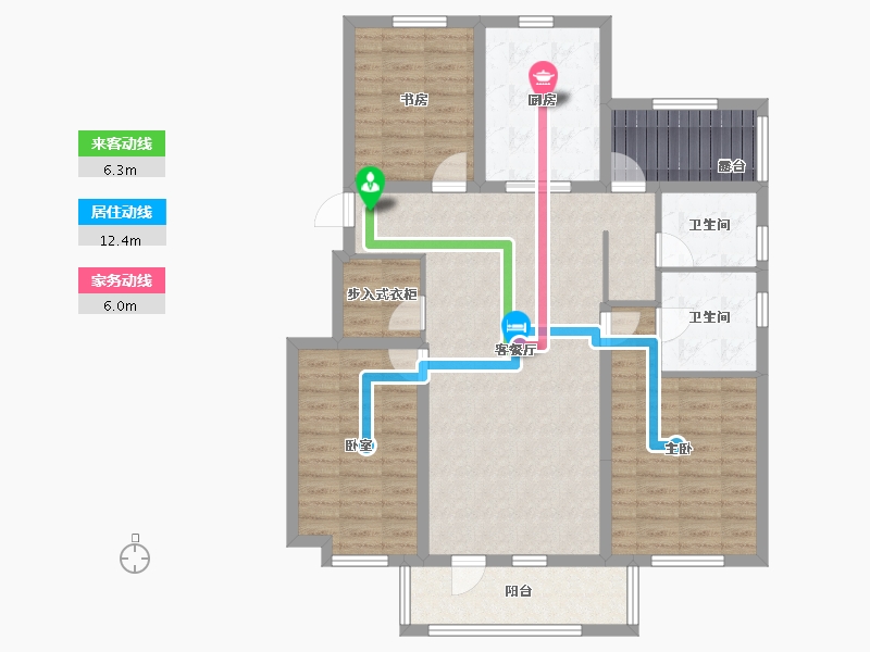 辽宁省-沈阳市-金地樾檀山-112.45-户型库-动静线