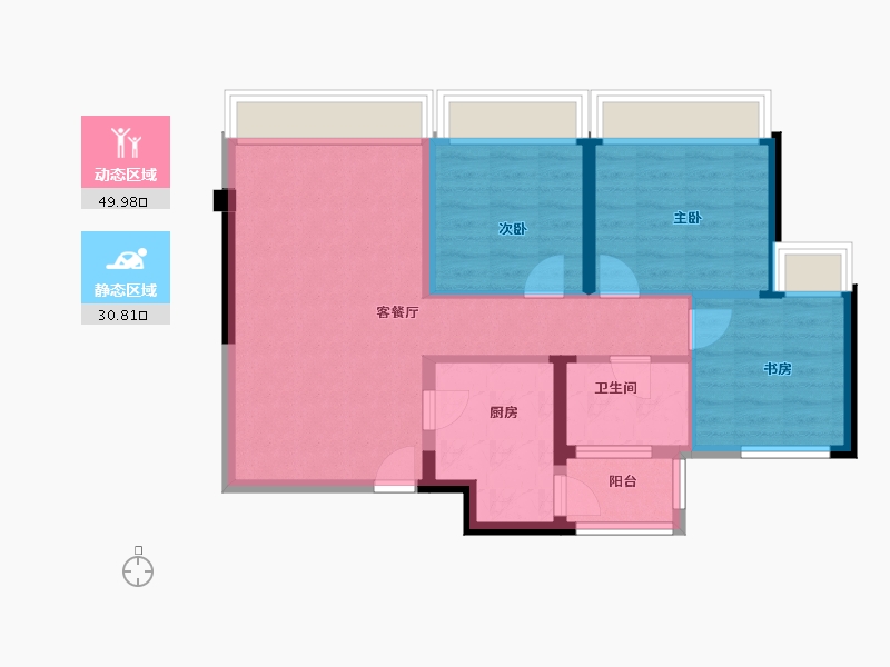 广西壮族自治区-河池市-仫佬之都凤凰寨-72.00-户型库-动静分区