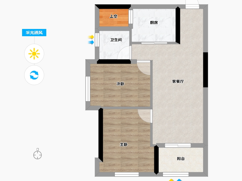 福建省-福州市-金地自在城-50.41-户型库-采光通风