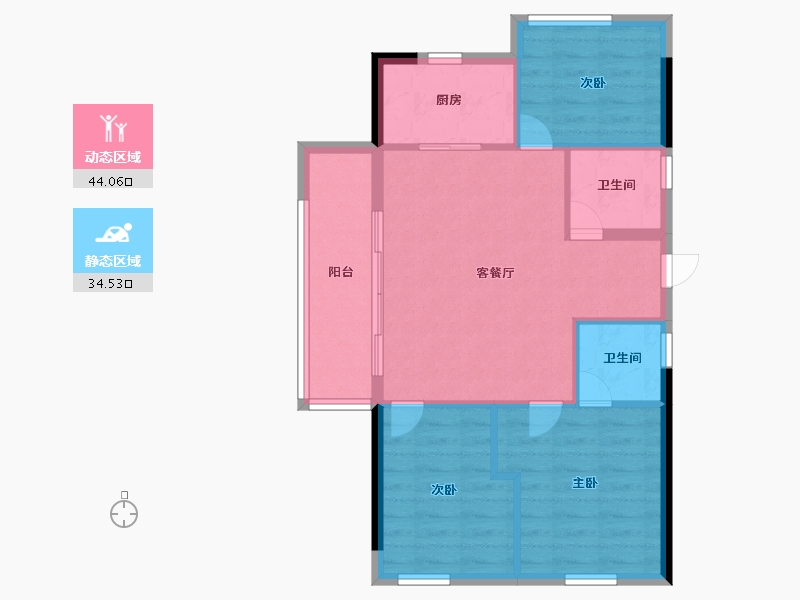 福建省-福州市-保利阅江台-71.20-户型库-动静分区