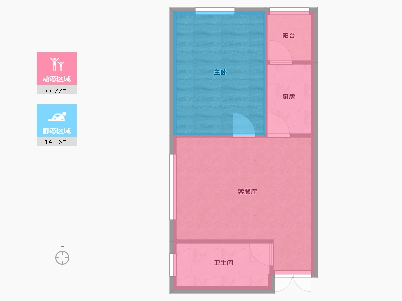 黑龙江省-哈尔滨市-宝宇天邑珑湾-43.46-户型库-动静分区