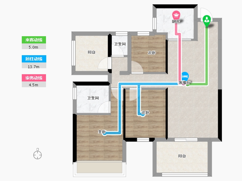 广西壮族自治区-南宁市-中建邕和府-75.41-户型库-动静线