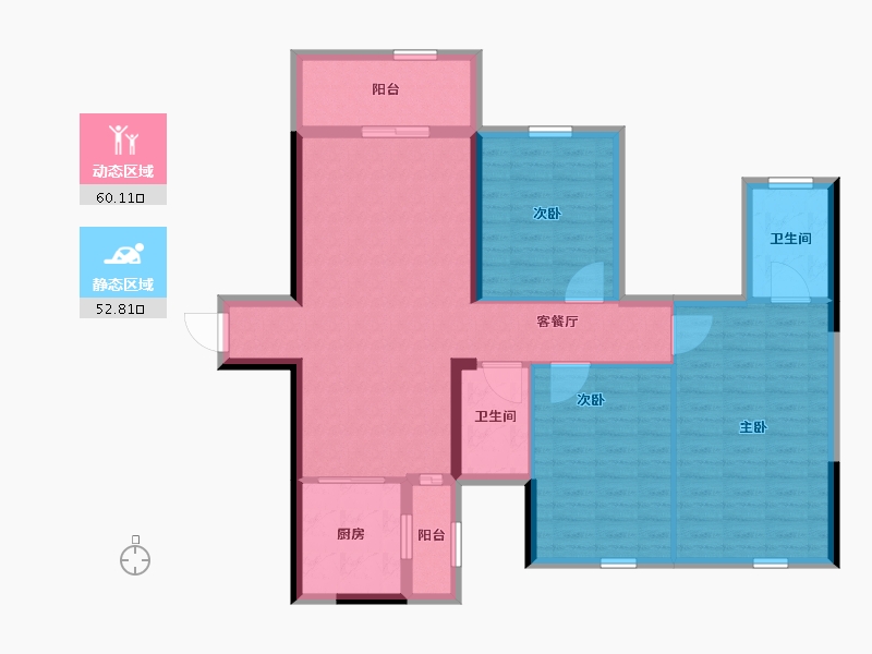 广西壮族自治区-河池市-宜州天地-101.44-户型库-动静分区