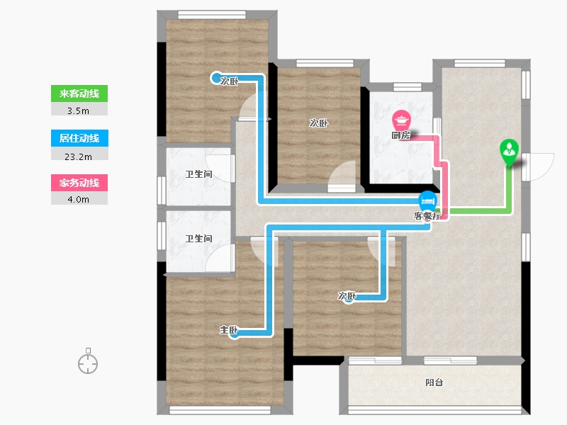 福建省-福州市-保利阅江台-91.99-户型库-动静线