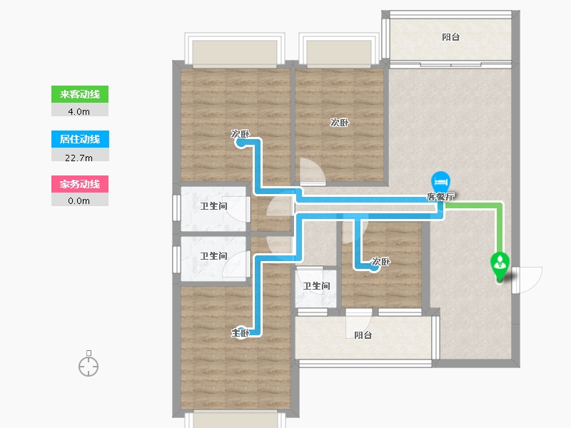 广西壮族自治区-河池市-中山华府-92.72-户型库-动静线