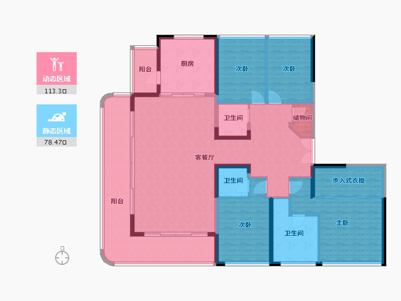 四川省-成都市-德商迎晖天玺-170.00-户型库-动静分区