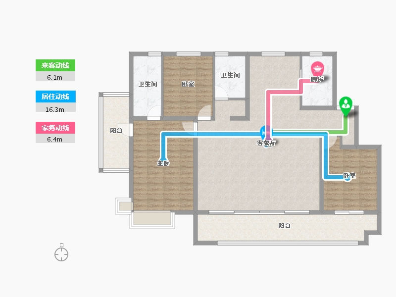 山东省-临沂市-房源·金域樾府-139.97-户型库-动静线