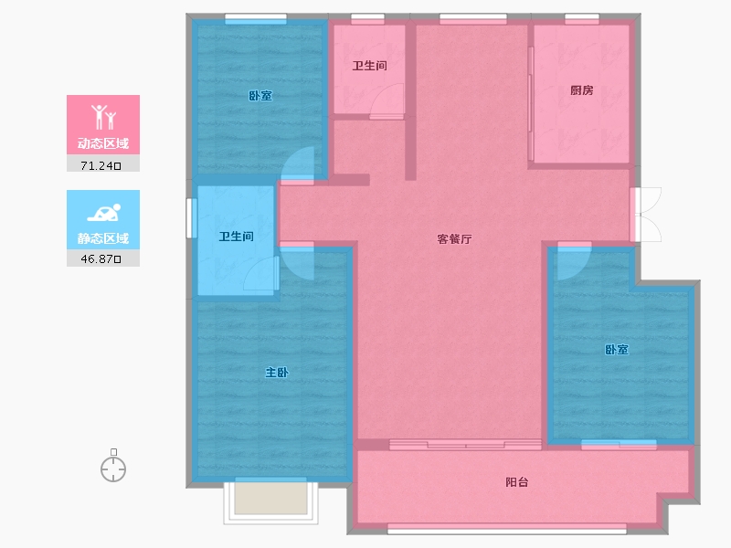 山东省-临沂市-房源·金域首府-106.40-户型库-动静分区