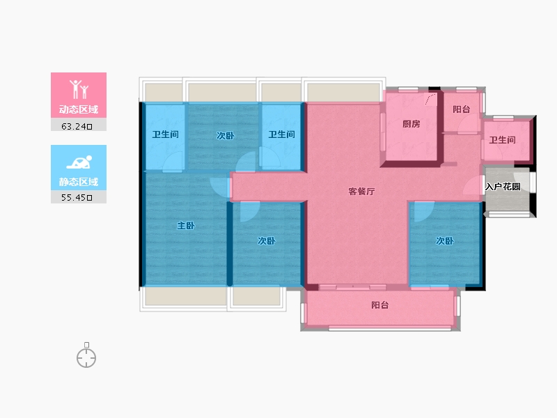 广东省-广州市-万科城市之光-109.58-户型库-动静分区