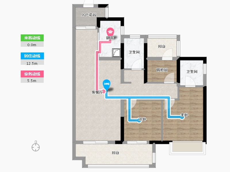 广东省-肇庆市-世茂·滨江壹号-85.18-户型库-动静线