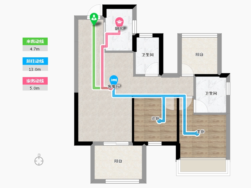 广西壮族自治区-南宁市-中建邕和府-62.35-户型库-动静线