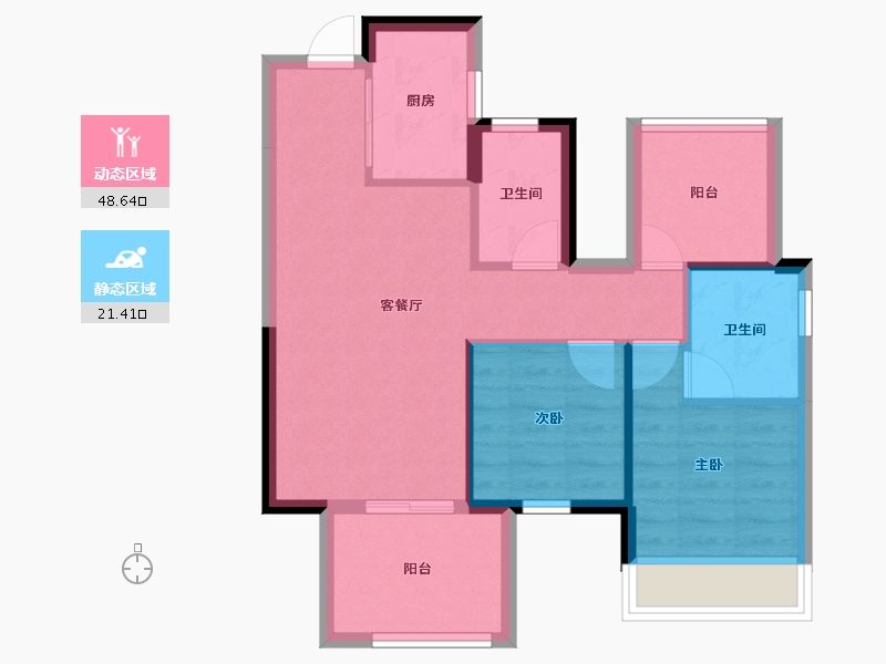 广西壮族自治区-南宁市-中建邕和府-62.35-户型库-动静分区