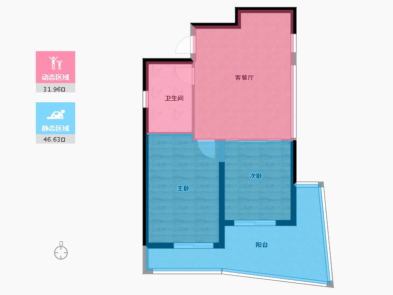 浙江省-温州市-绿城氡泉小镇-71.18-户型库-动静分区