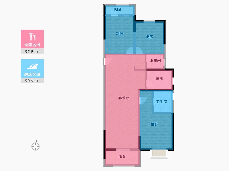 河北省-廊坊市-绿宸·汤泉华府-97.31-户型库-动静分区