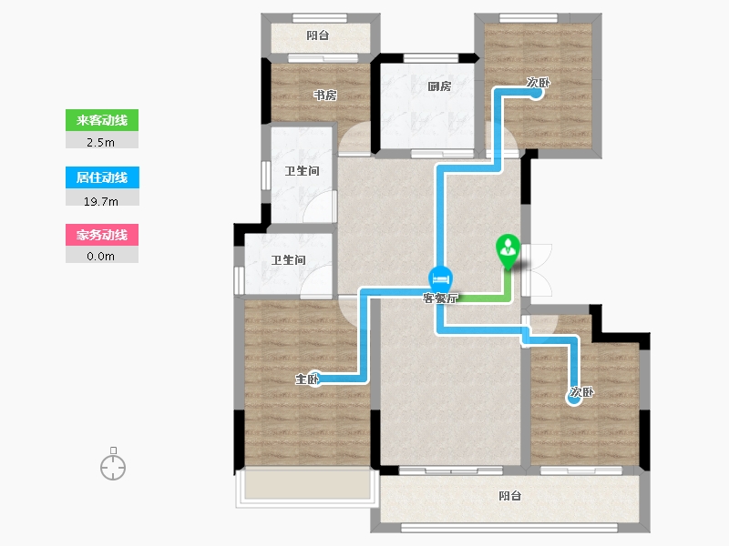 浙江省-温州市-蓝光广城未来天辰-100.00-户型库-动静线