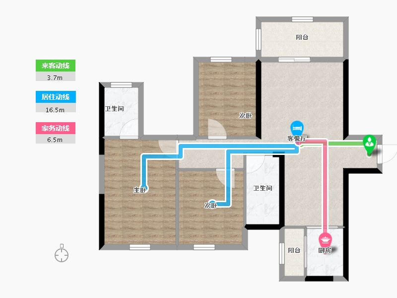 广西壮族自治区-河池市-宜州天地-93.27-户型库-动静线