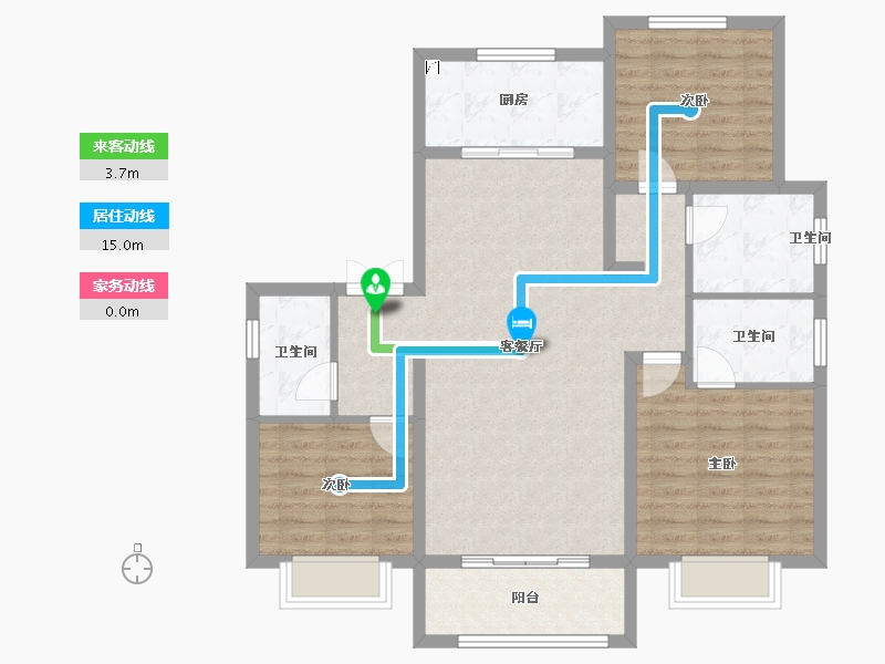 河北省-保定市-香溪名旭·悦居-101.74-户型库-动静线