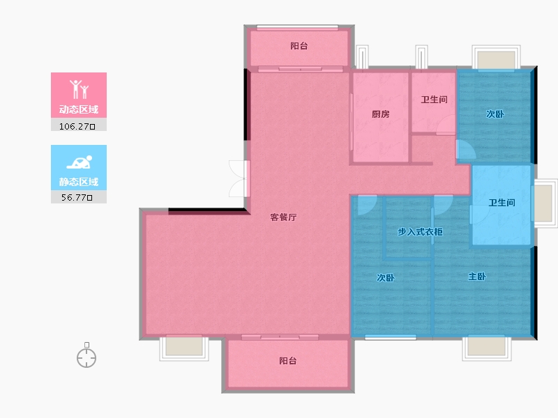 湖北省-武汉市-博译上坤云峯-151.20-户型库-动静分区