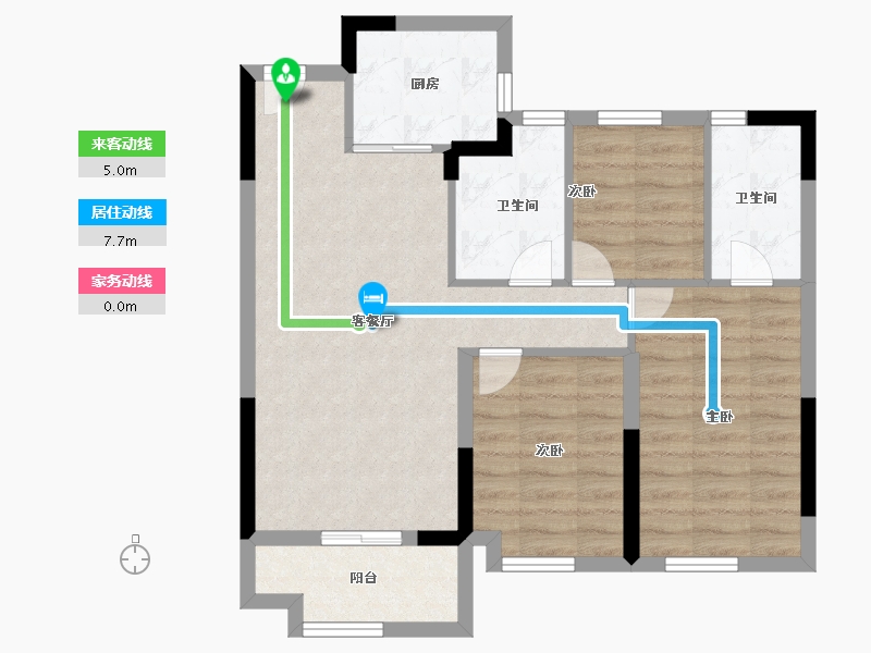 福建省-福州市-融创福州府-71.20-户型库-动静线