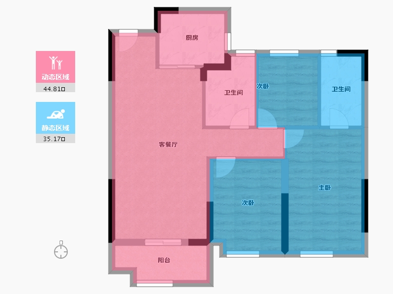 福建省-福州市-融创福州府-71.20-户型库-动静分区