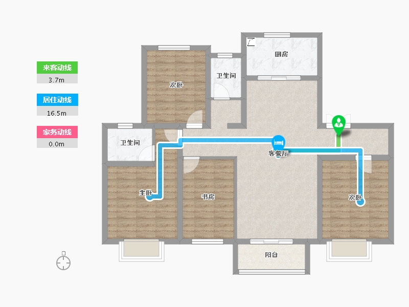 河北省-保定市-香溪名旭·悦居-106.29-户型库-动静线