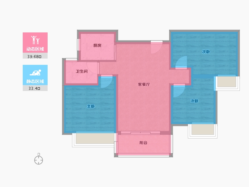 贵州省-六盘水市-天合苑-64.47-户型库-动静分区