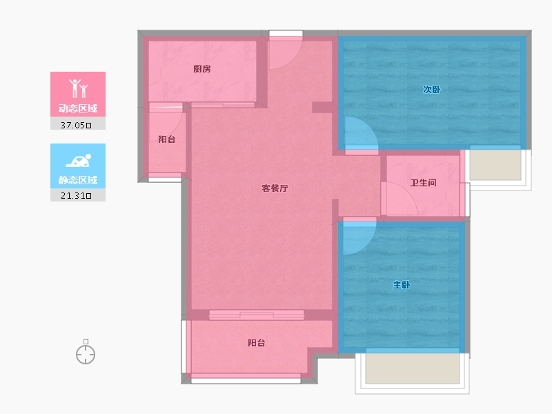 贵州省-六盘水市-天合苑-51.16-户型库-动静分区