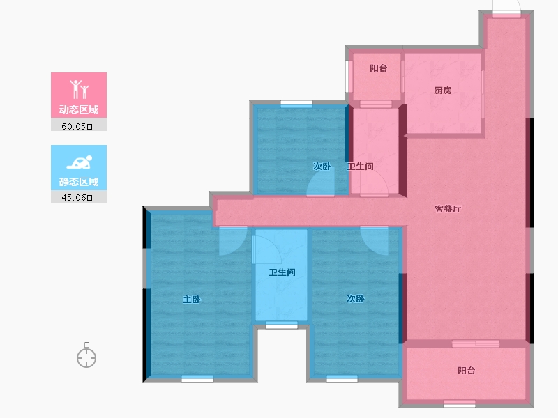 广西壮族自治区-河池市-宜州天地-93.99-户型库-动静分区