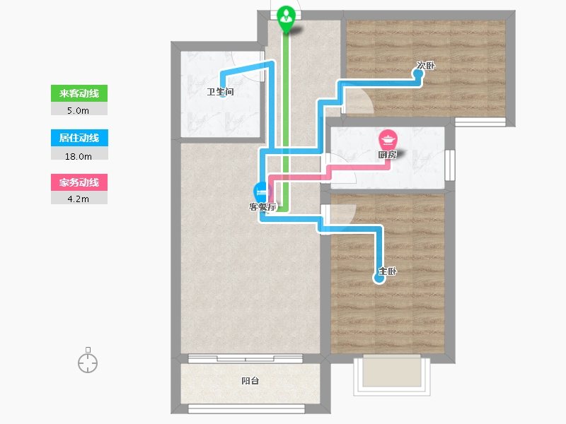 河北省-保定市-香溪名旭·悦居-62.47-户型库-动静线