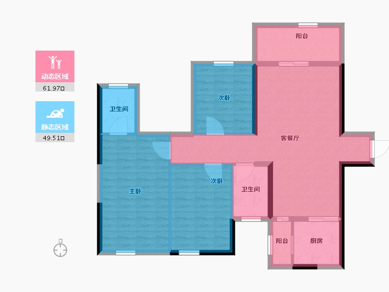 广西壮族自治区-河池市-宜州天地-100.37-户型库-动静分区