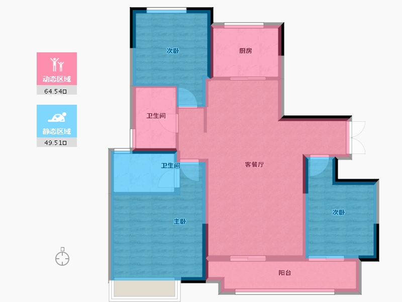 河南省-郑州市-银榕居-102.40-户型库-动静分区