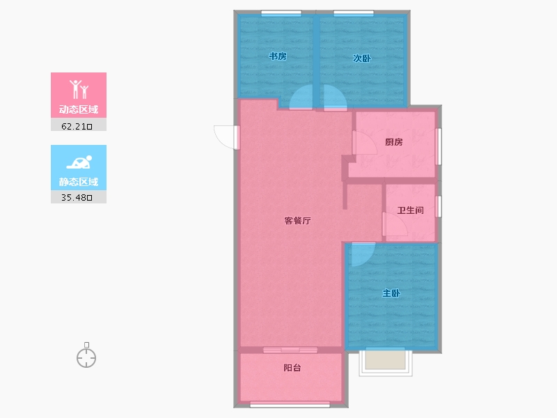 山西省-太原市-绿城中正诚园-87.97-户型库-动静分区