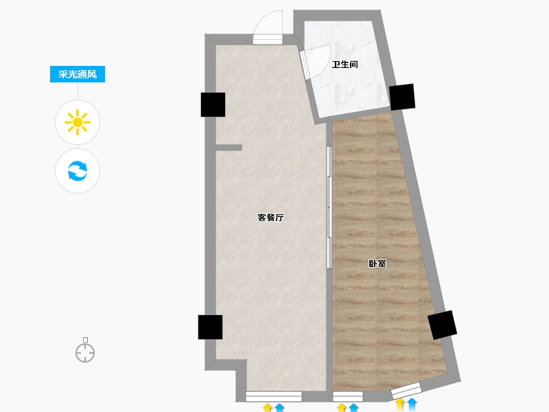 浙江省-金华市-双溪源藏珑-36.00-户型库-采光通风