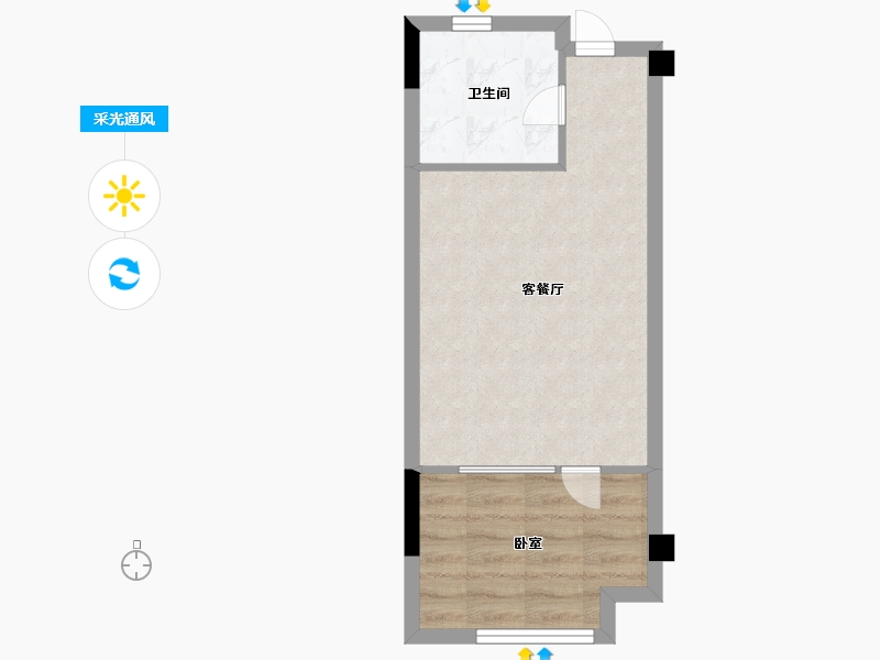 浙江省-金华市-双溪源藏珑-35.20-户型库-采光通风