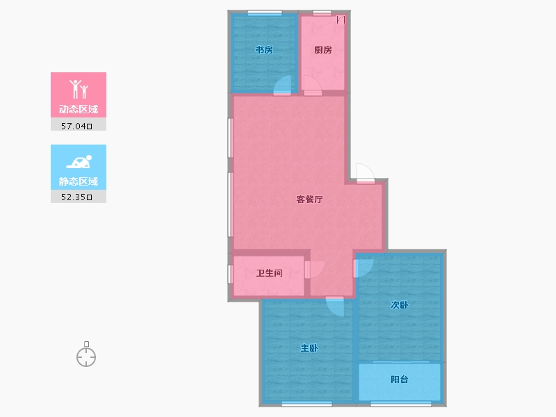 山东省-潍坊市-榕树苑-98.31-户型库-动静分区