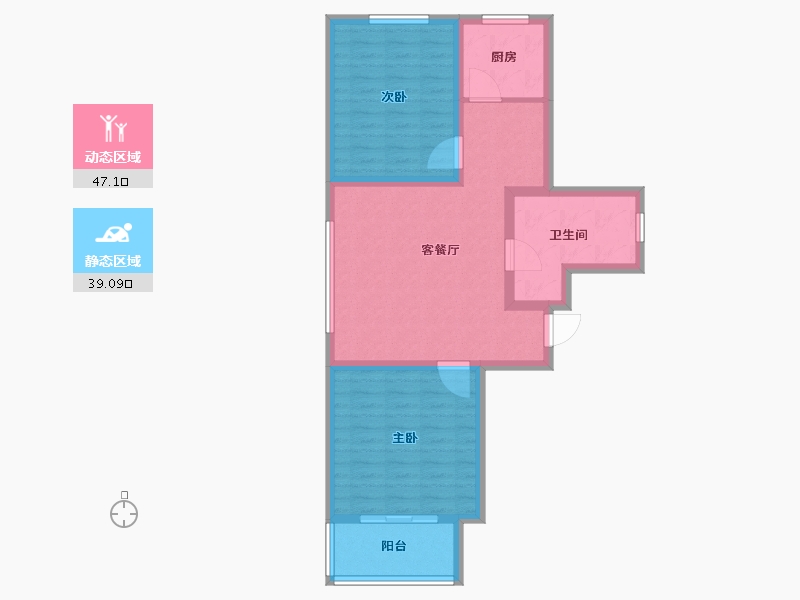 山西省-太原市-晋阳·五隆府-76.94-户型库-动静分区