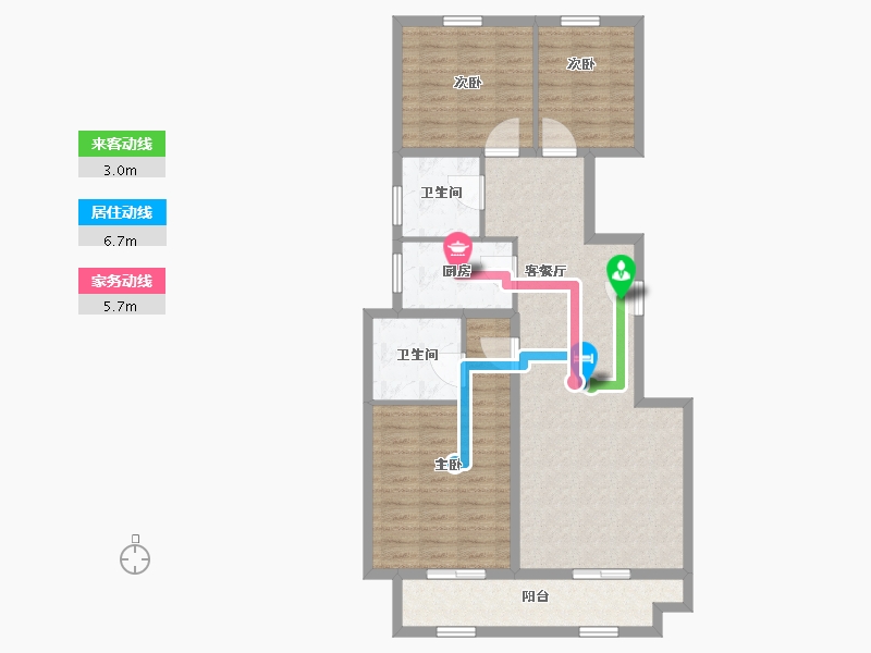 河北省-石家庄市-金地玺悦府-94.85-户型库-动静线