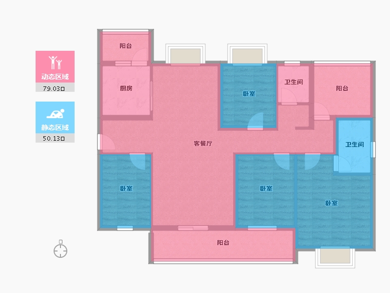 广东省-韶关市-保利大都会-114.96-户型库-动静分区