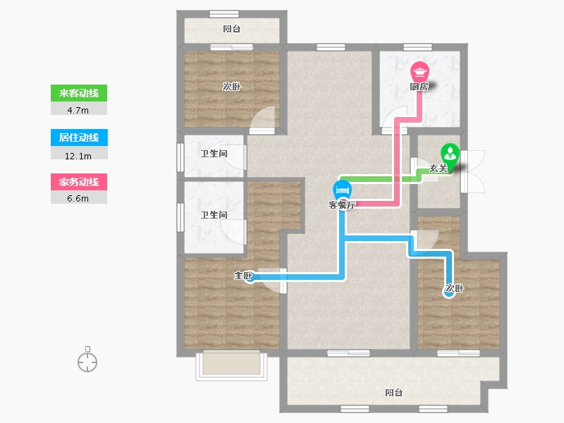 河北省-石家庄市-金地玺悦府-112.97-户型库-动静线